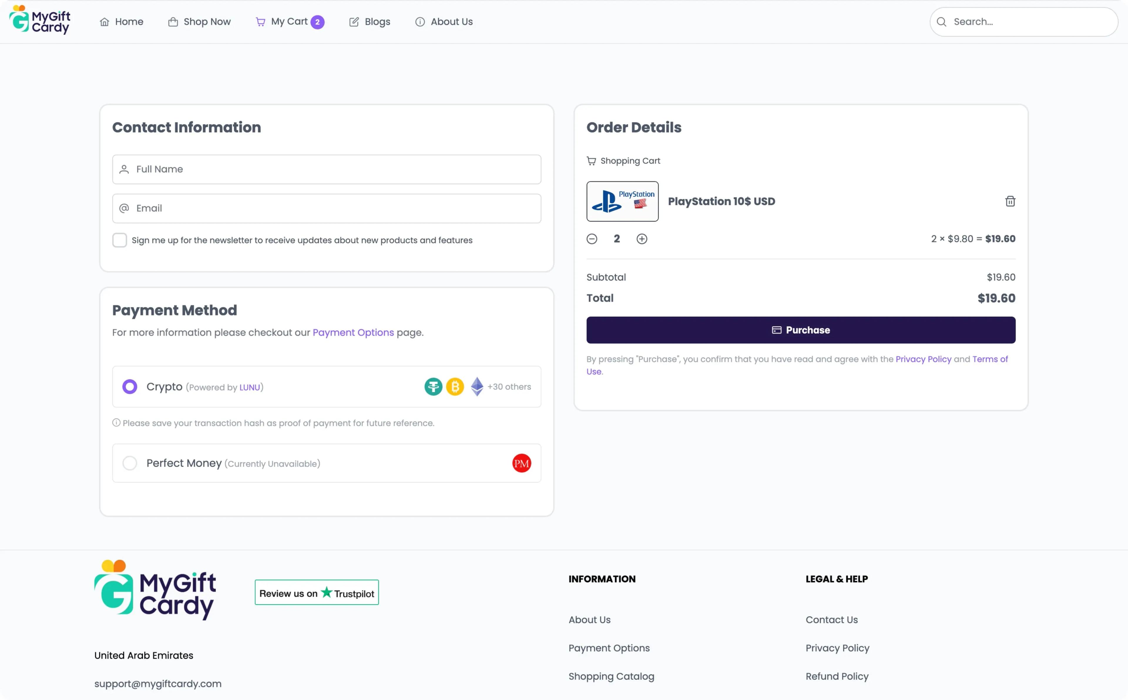 Instant Voucher Code Delivery